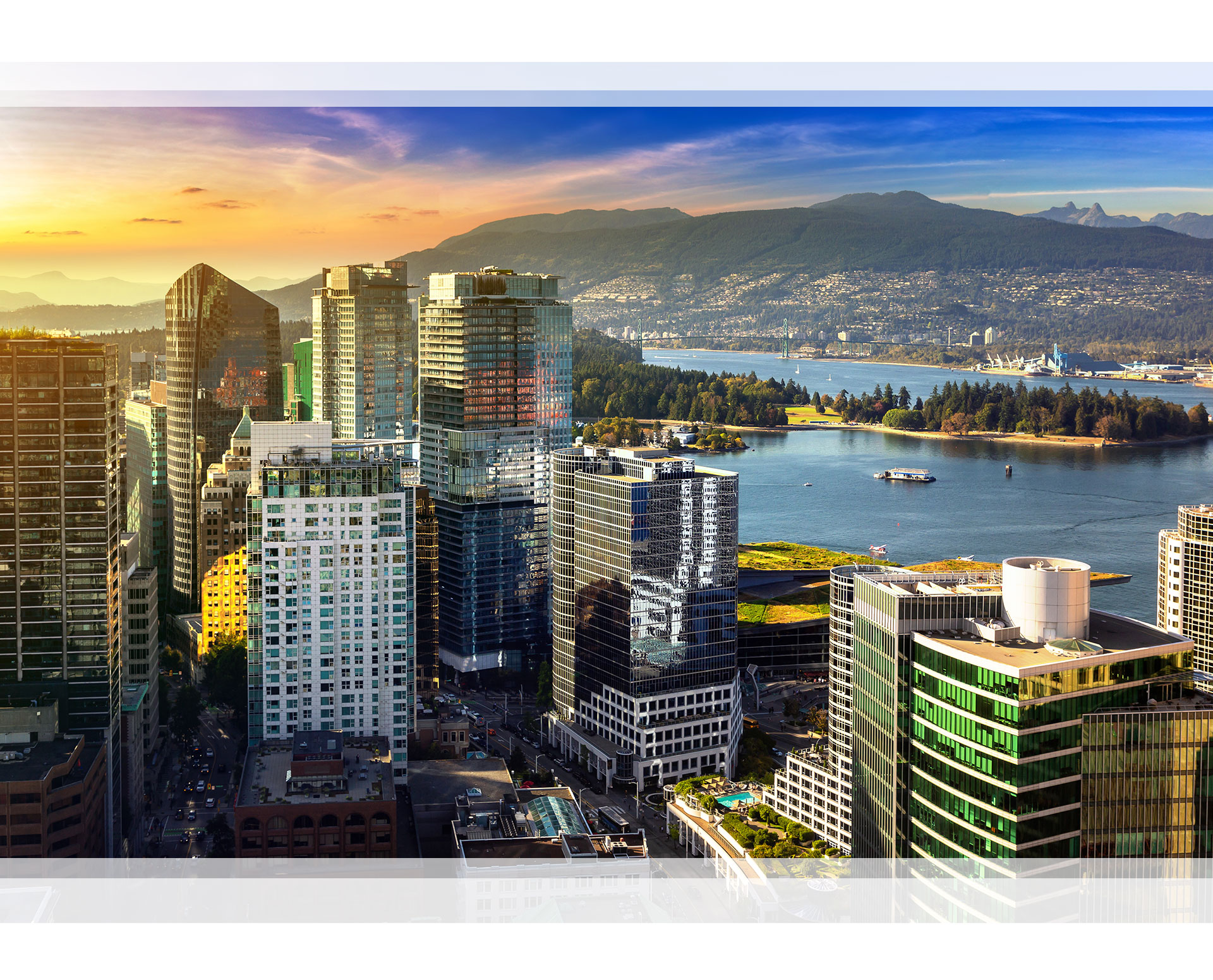 view of vancouver bc looking north